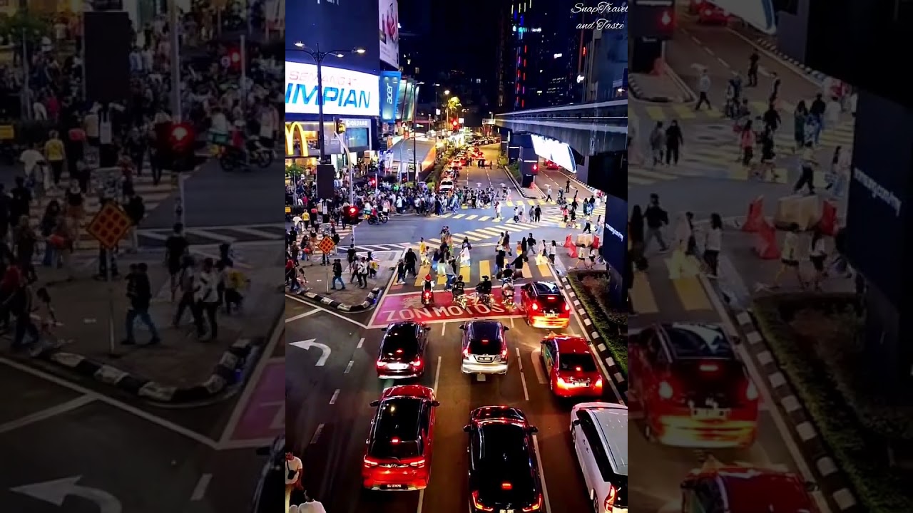 Malaysia - intersection of JlnBukit Bintang and Jln Sultan Ismail KL #shortsyoutube