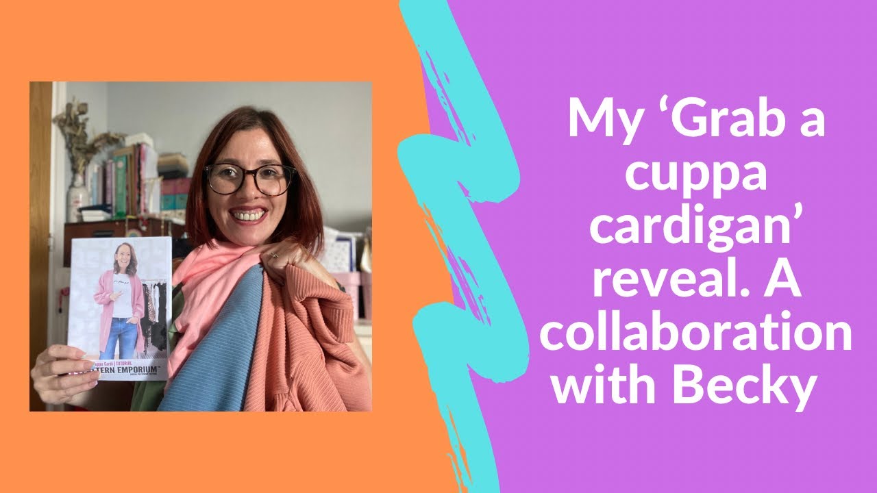 My ‘grab a cuppa cardigan’ reveal. What fabric did I end up using?