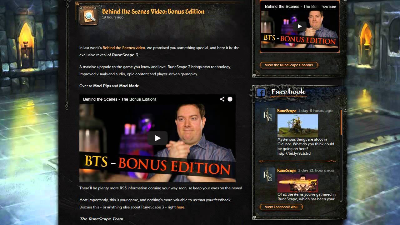 Runescape News: Runescape 3!