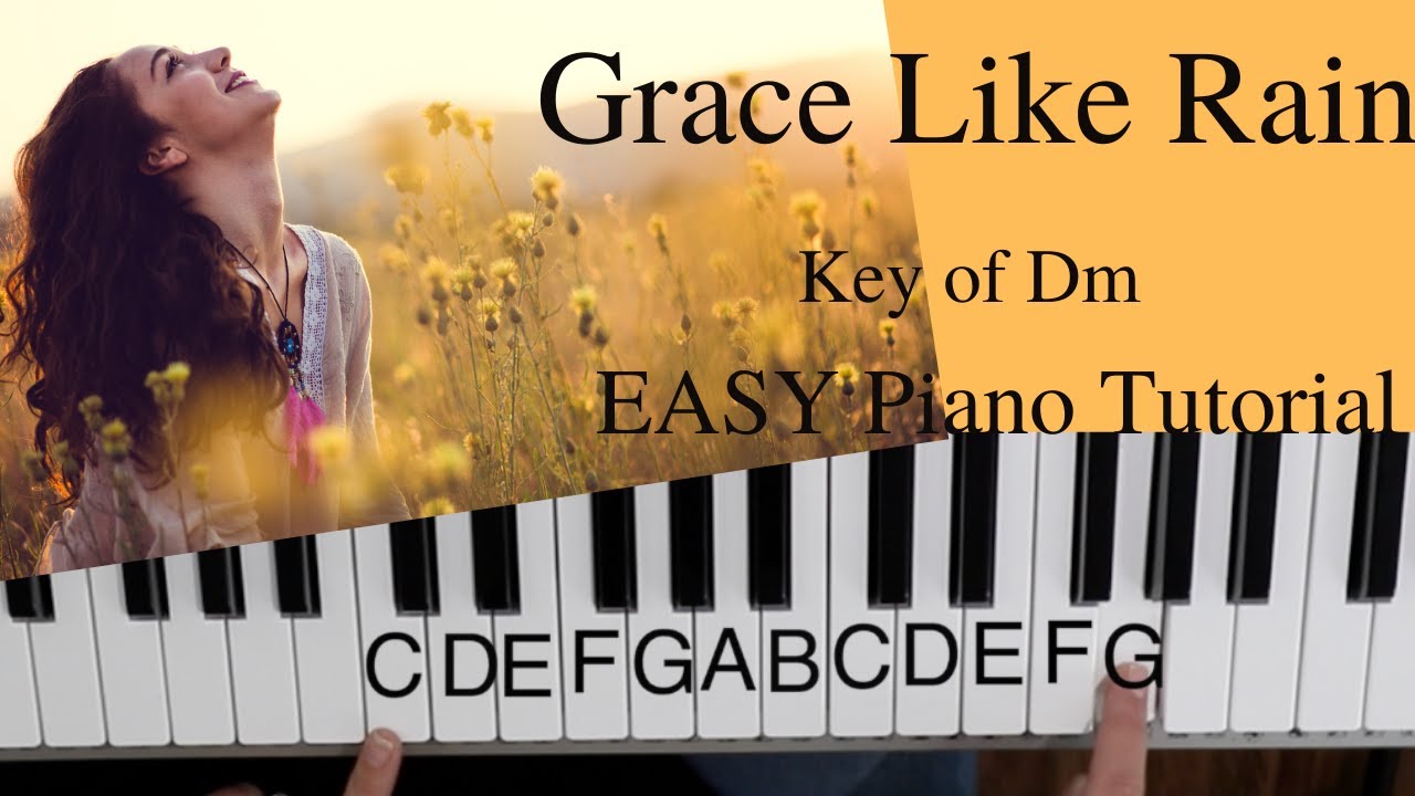 Grace Like Rain - Крис Коллинз~Тодд Агнью (тональность Dm) // ЛЕГКИЙ урок игры на фортепиано