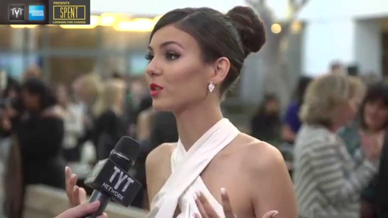 Victoria Justice  Speaks Out at the Spent: Looking for Change Premiere