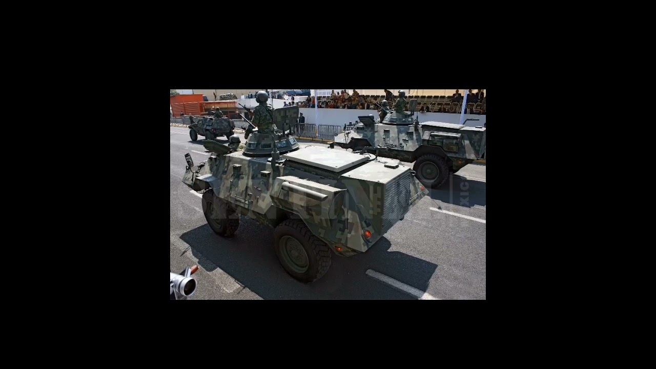 Veh&iacute;culos blindados DN -V Toro y B&uacute;falo, y DN- IV Caballo del Ej&eacute;rcito Mexicano