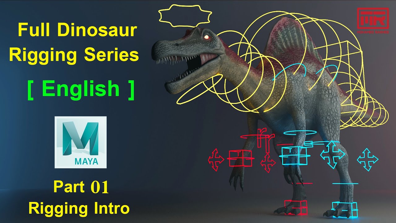 Dinosaur Rigging In Maya Part 1| Introduction To Rigging | English