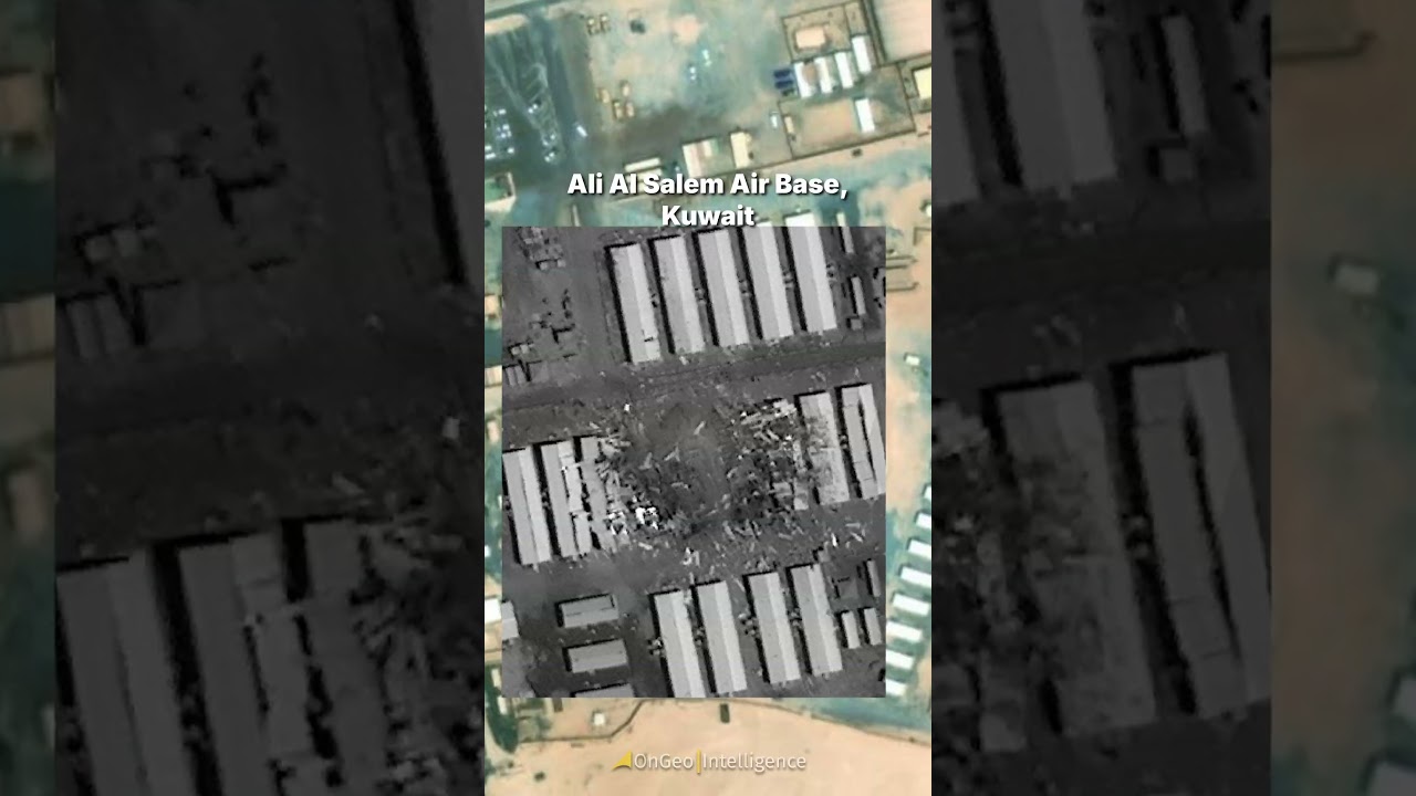 Iran IRGC Strike on Ali Al Salem Air Base Kuwait - Satellite Damage Assessment | July 23, 2026