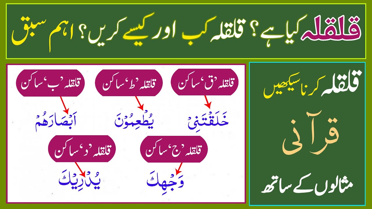 What is Qalqalah? | قلقلہ | Qalqalah Rules | Qalqalah Words | Tajweed Rules | Learn Quran easily |