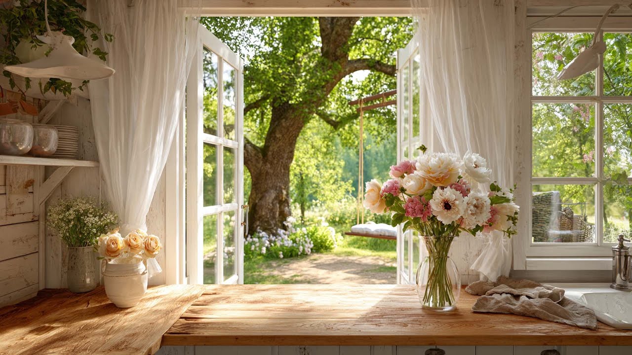 Let Spring In 🌸 Open Window Nature Sounds & Birdsong to Calm Thoughts and Feel Peace 🍃 🌿