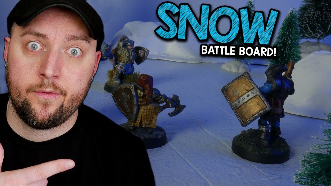 ❄️How to Build Snow Terrain Boards for Dungeons & Dragons