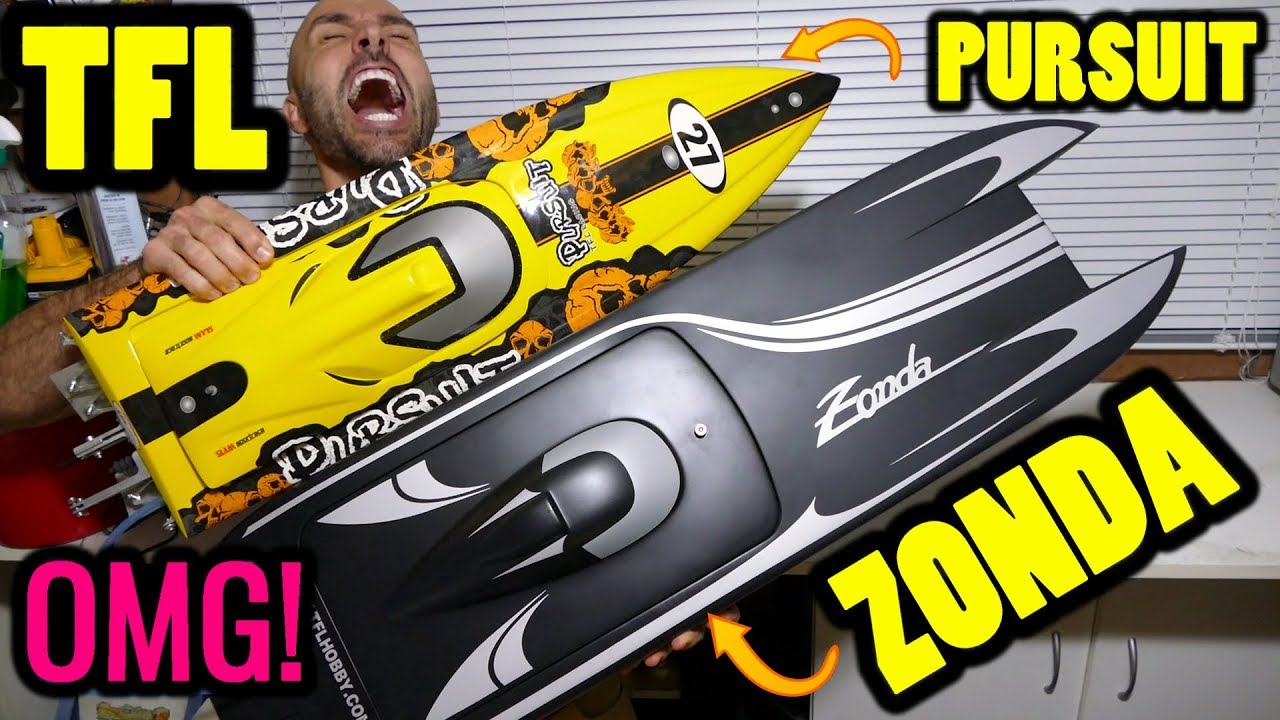TFL HOBBY - ZONDA 12S Dual Motor Beast & PURSUIT 6S - Double Boat Unboxing & First Look