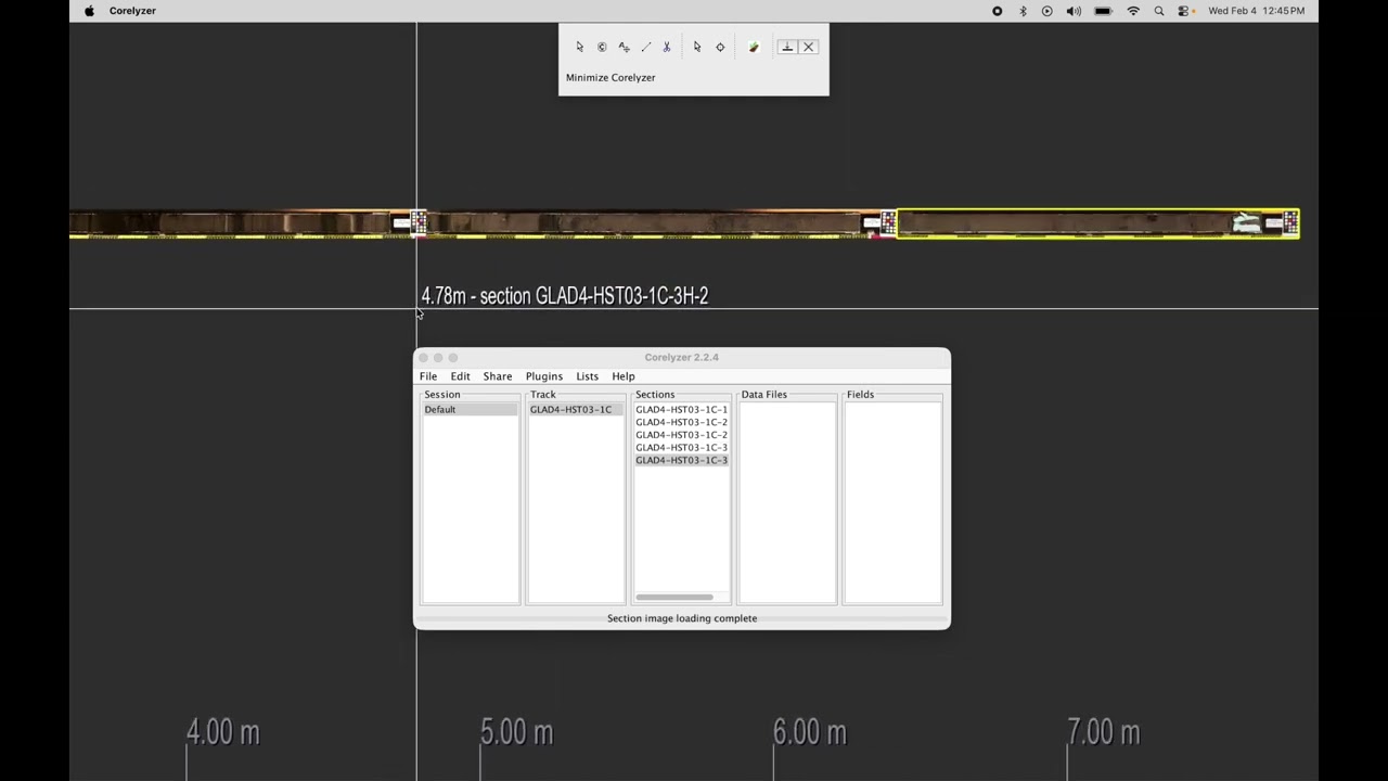 Corelyzer Tutorial 5 Import Core Section Images