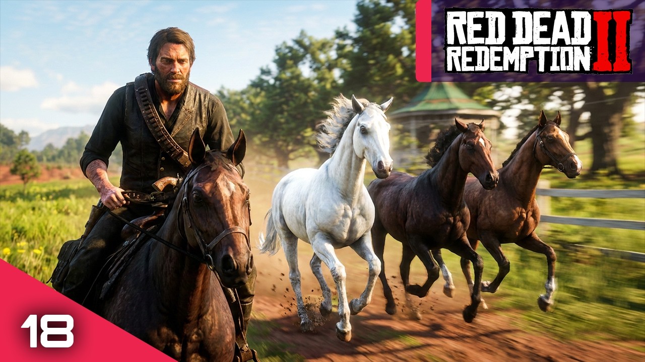 Red Dead Redemption 2: Конская плоть на ужин и ограбления дилижансов — Эпизод 18 без комментариев