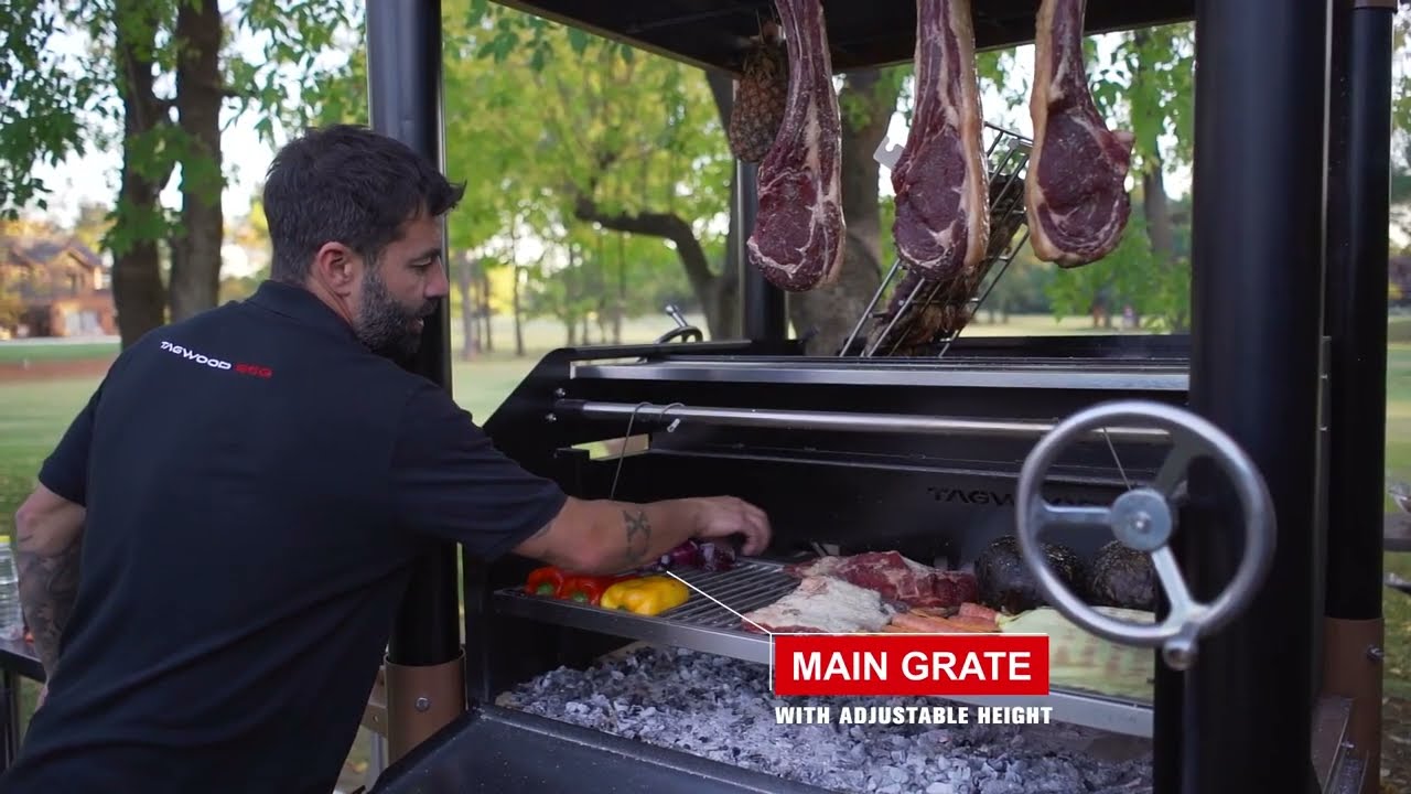 Tagwood BBQ BBQ02SI Argentine Santa Maria Style Gaucho Grill Product Overview