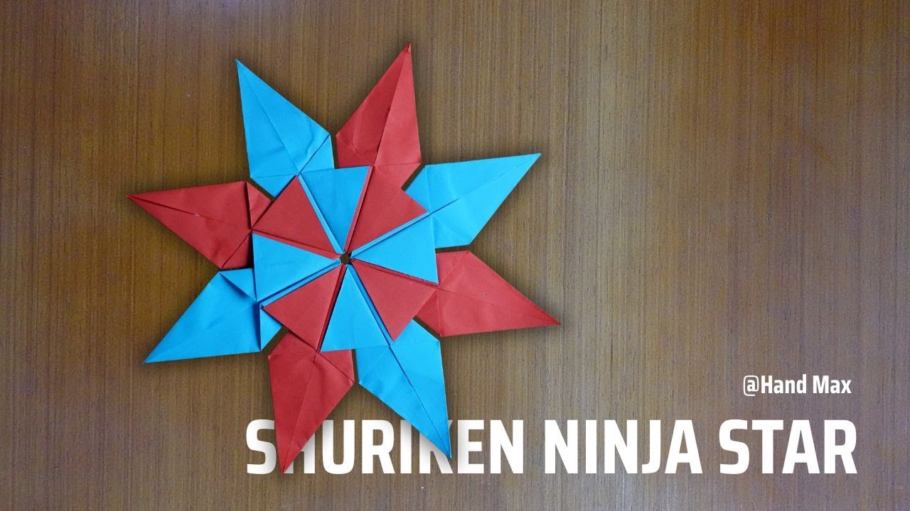 How To Make Shuriken Paper Art Origami Tutorial #paperart #origami #origamitutorial