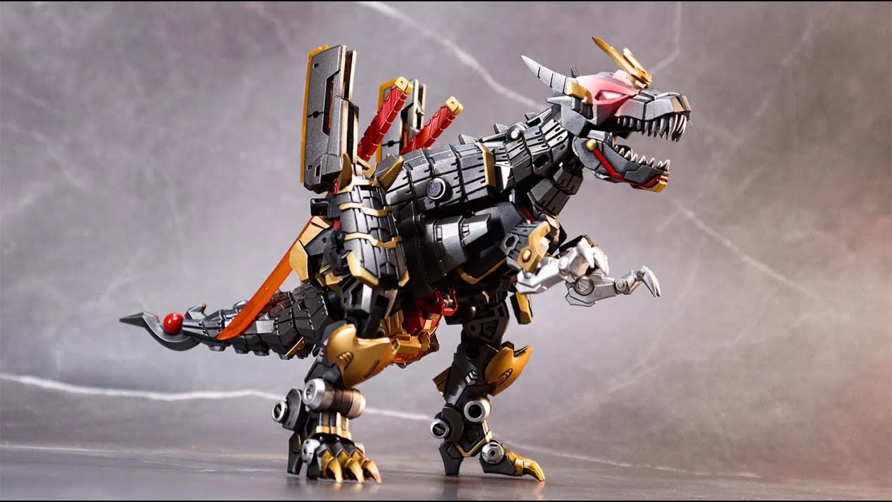 Samurai Grimlock！Ironfactory IF-EX 50 Daishogun Boohmaru Master Dinobot stop motion and review.