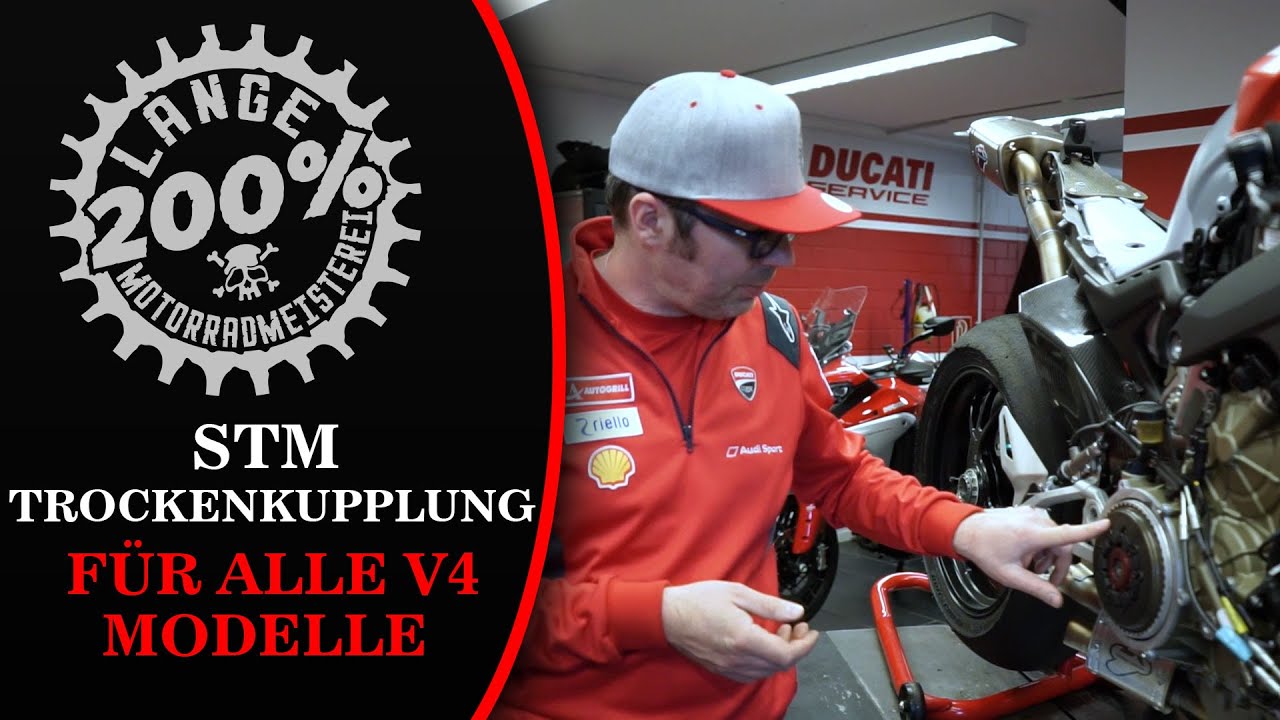 Trockenkupplung für Ducati Panigale V4 und Streetfighter V4, Tutorial + Bauteile + Funktion von STM