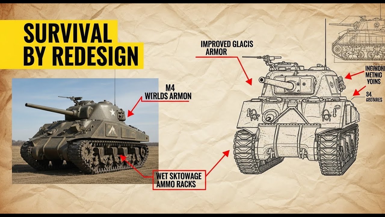 How the M4 Sherman Evolved to Survive the Deadliest Battlefields | WW2 Tank Evolution Explained