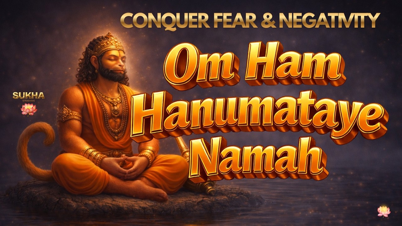 Om Ham Hanumataye Namah 108 Times | Powerful Hanuman Beej Mantra for Protection, Strength & Courage