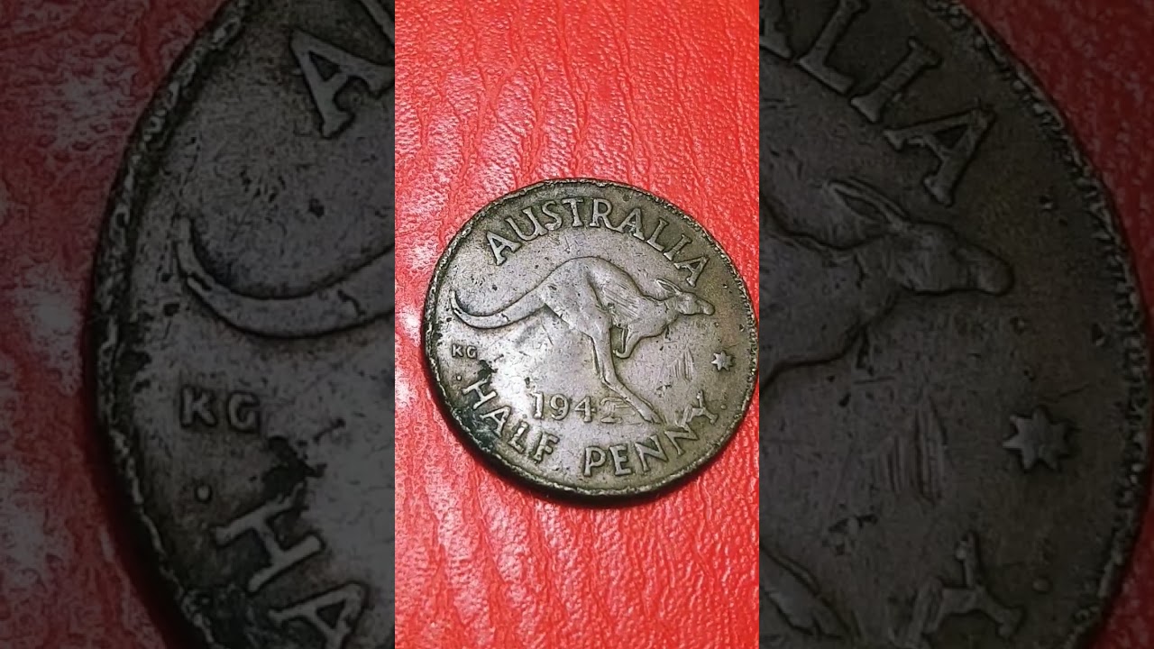 George IV & VI Half Penny 1942 Australia (error coin).