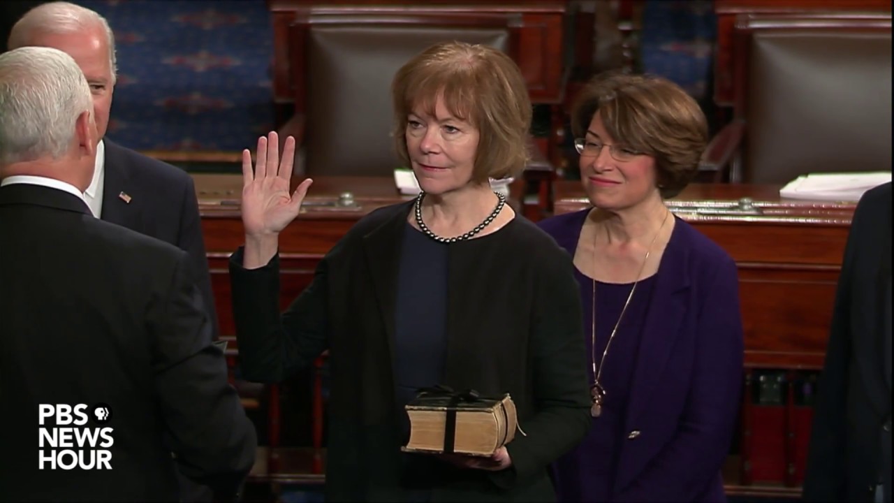 WATCH: Senate swears in Alabama Democrat Doug Jones, and Minnesota Lt. Gov. Tina Smith