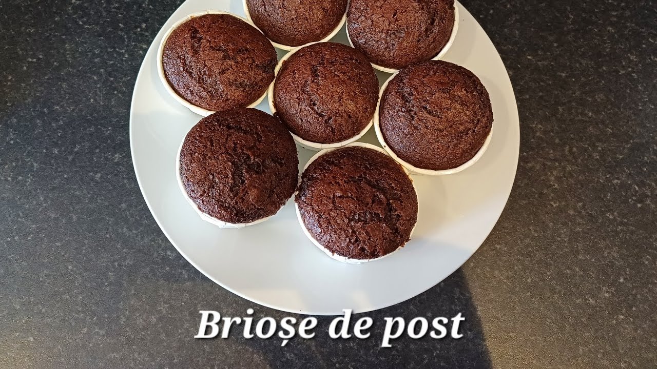 Brioșe de post cu cacao și gem / постные кексы/ vegan muffins
