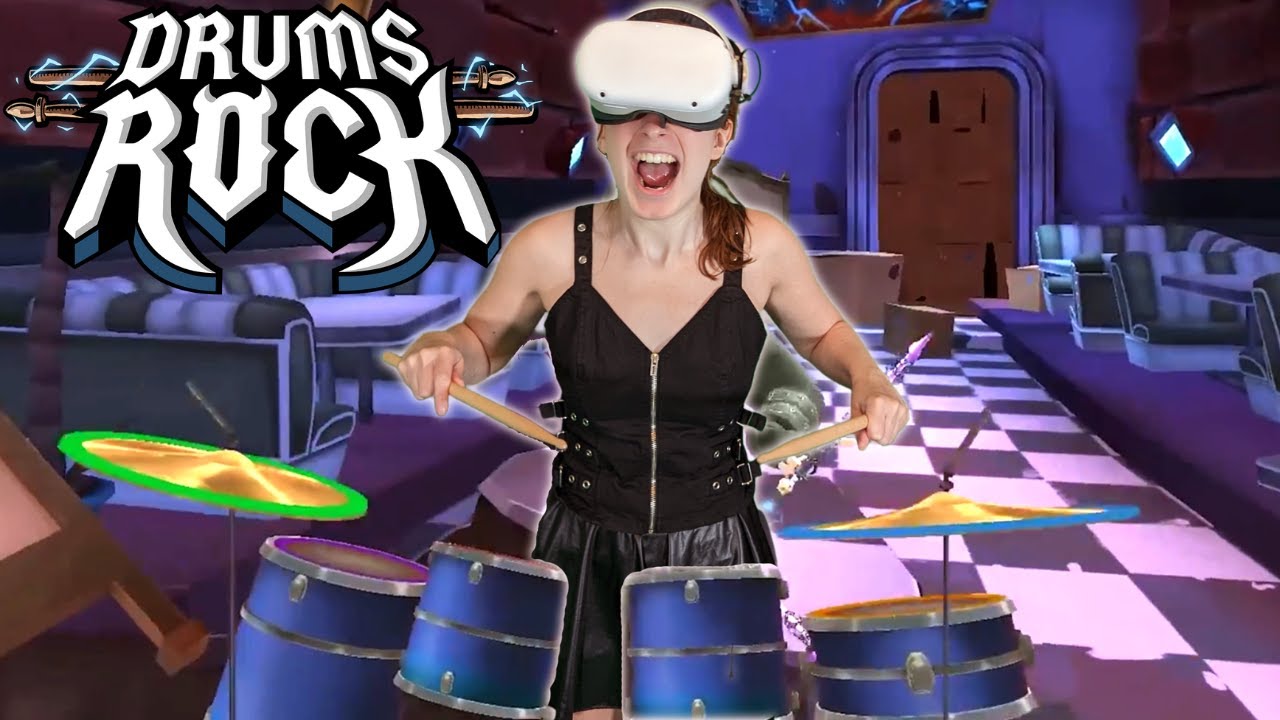 ROCK BAND in VR? Drums Rock is CRAZY Addictive!