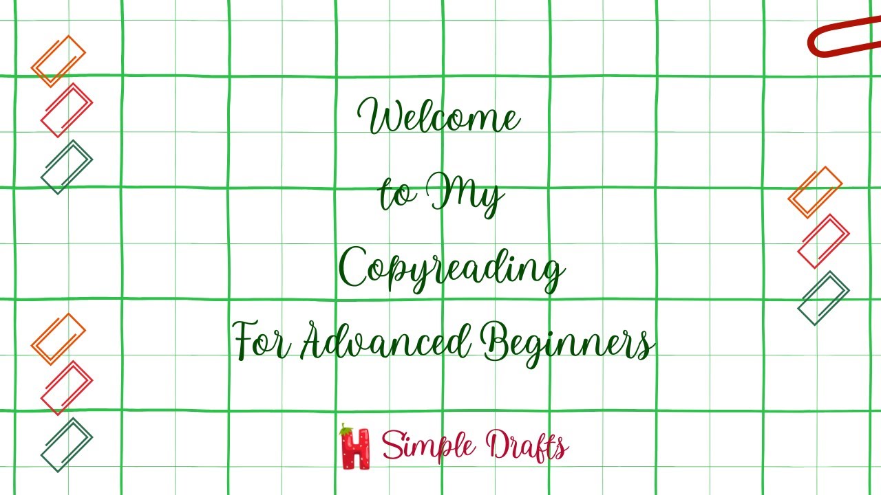 COPYREADING FOR ADVANCED BEGINNERS @HSimpleDrafts @YouTube