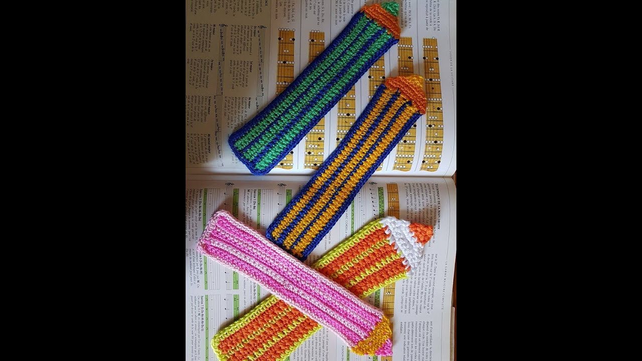 Crochet Marque page en forme de crayon