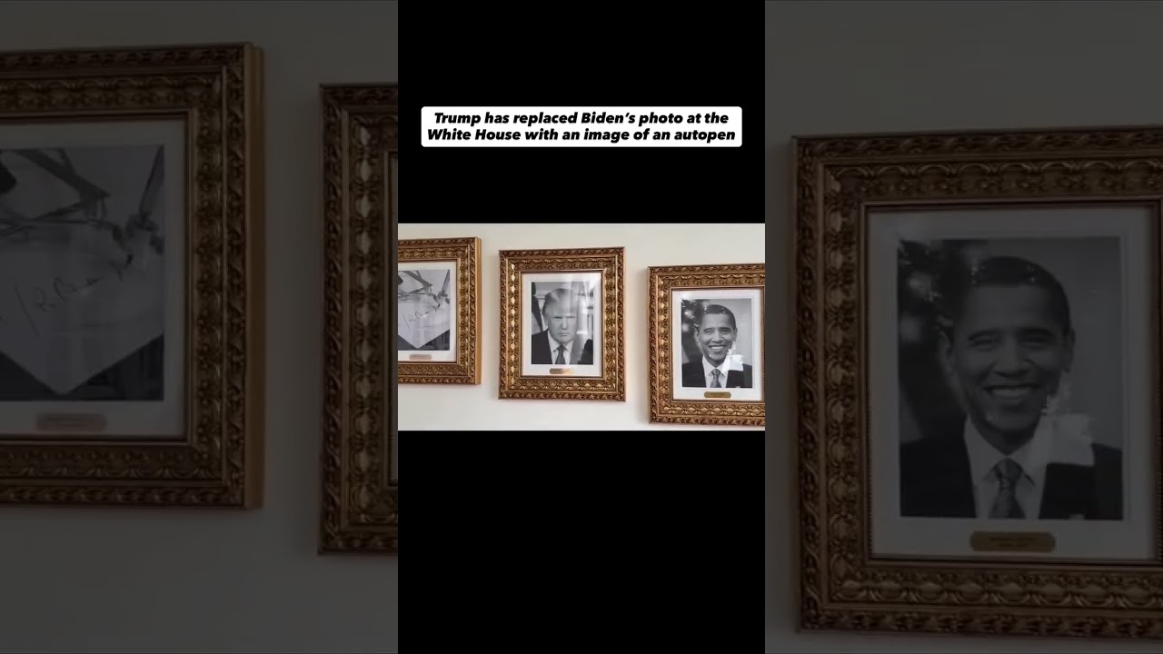 Trump swaps Biden&rsquo;s photo for an autopen image at the White House. Thoughts?
