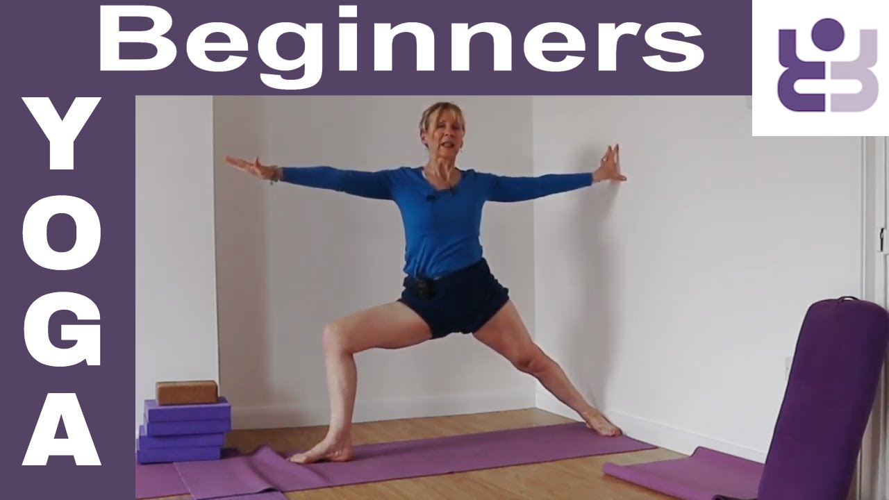 Iyengar Yoga for Beginners. 20 minute class to open hips and  stretch legs