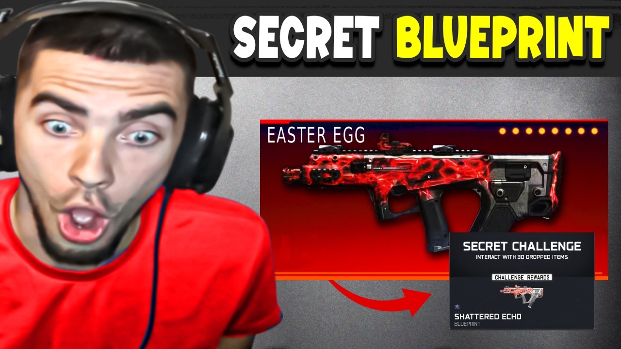 the *SECRET* SHATTERED ECHO RAZOR 9MM BLUEPRINT..So Rare! 🤯 (Warzone Rift Easter Egg)