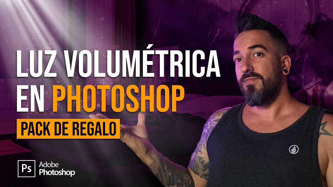 🦊 Como crear efectos de ILUMINACIÓN en PHOTOSHOP ⚡ Luz volumétrica