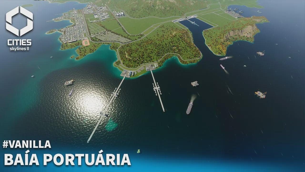 Planeando el ferrocarril y el puerto en Cities: Skylines 2
