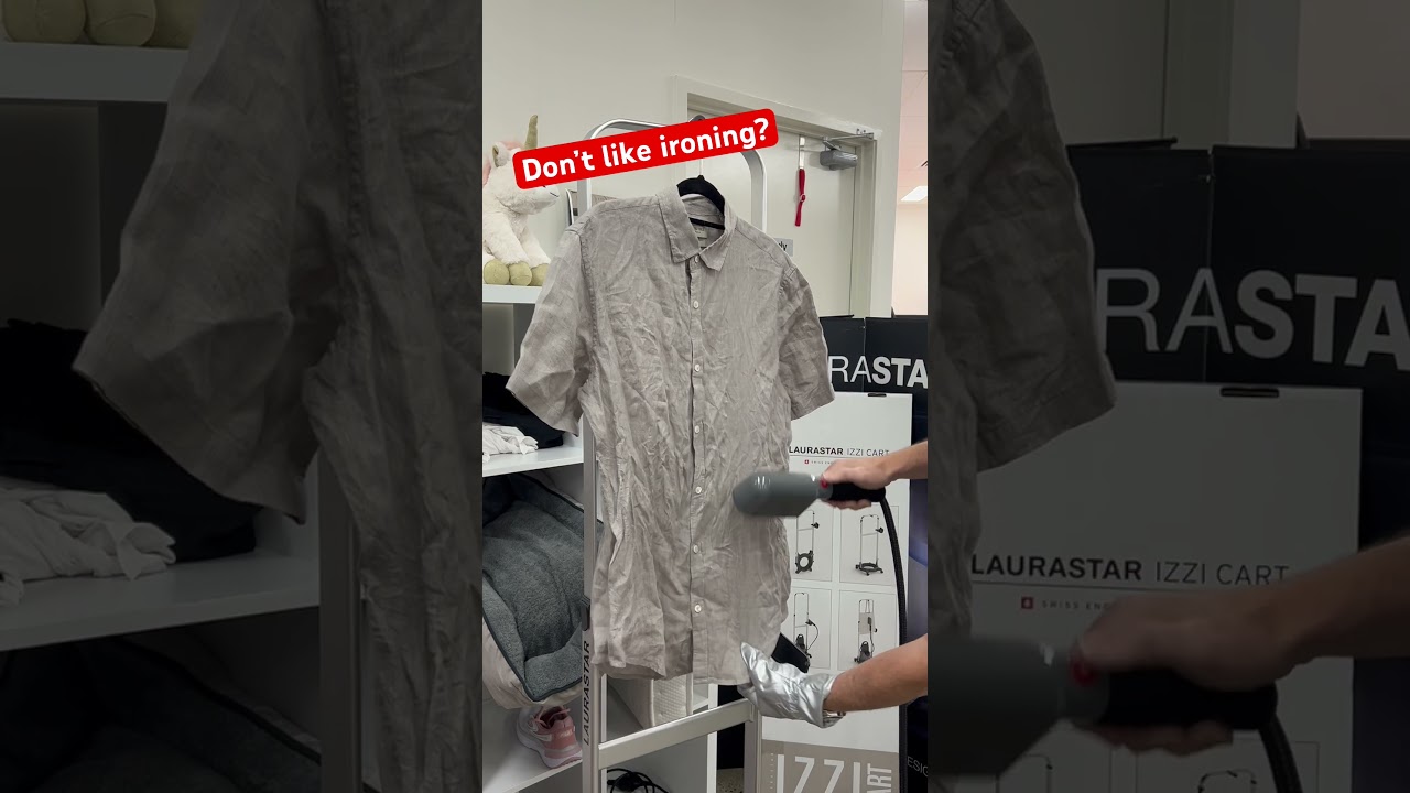 Don&rsquo;t like ironing? Laurastar IZZI PLUS-garment steamer is here! #laurastar #izziplus #steamer