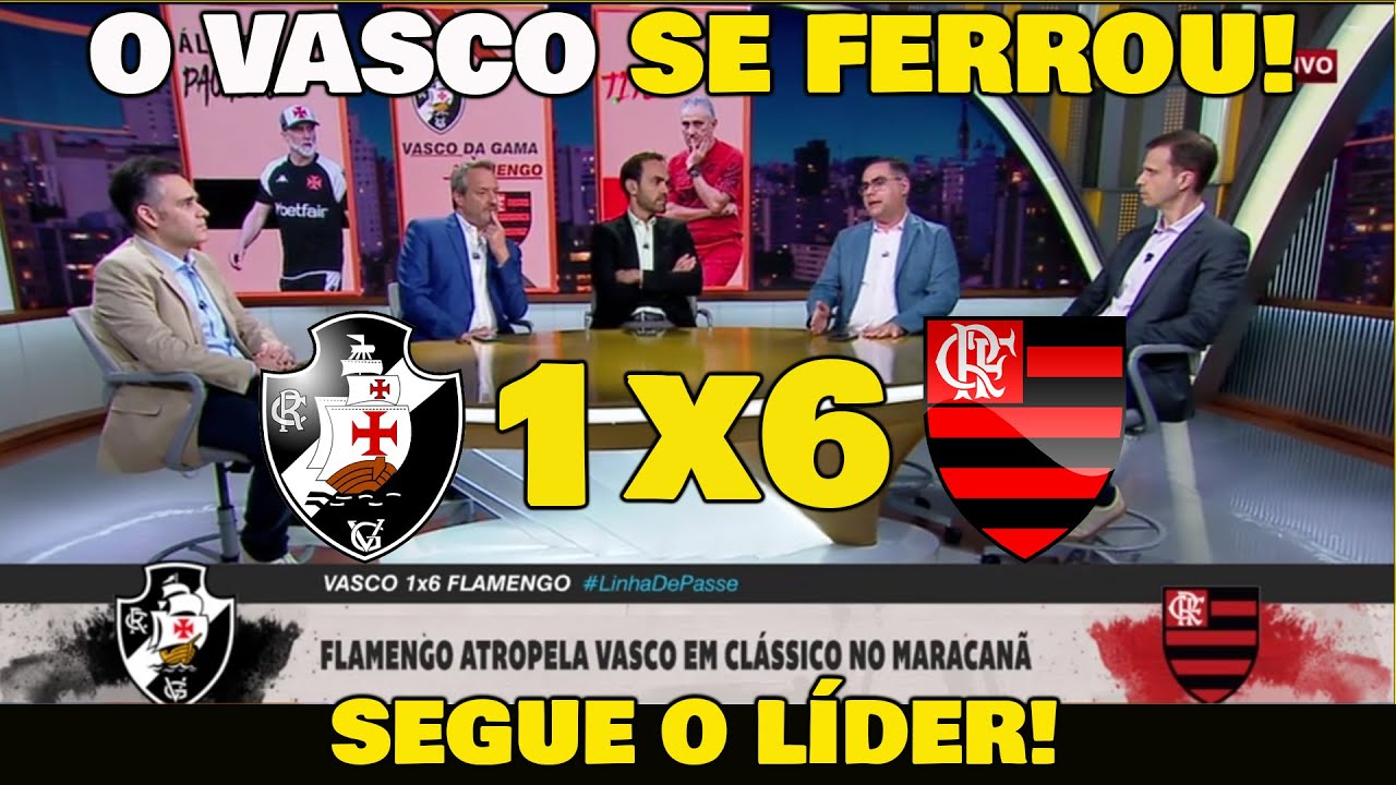 FLAMENGO ATROPELOU! VASCO 1x6 FLAMENGO 