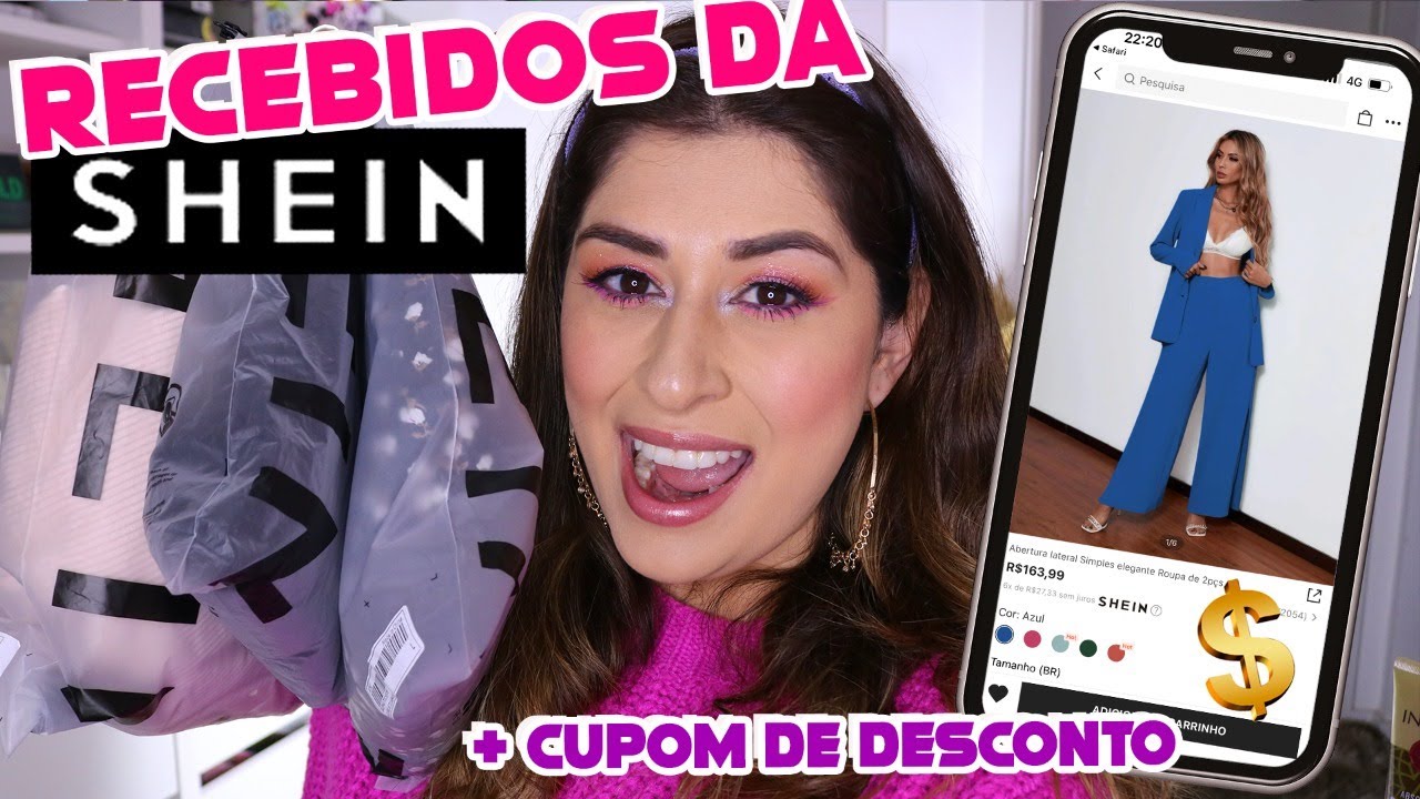 PROVANDO *RECEBIDOS da SHEIN* 😱  TAM G e GG