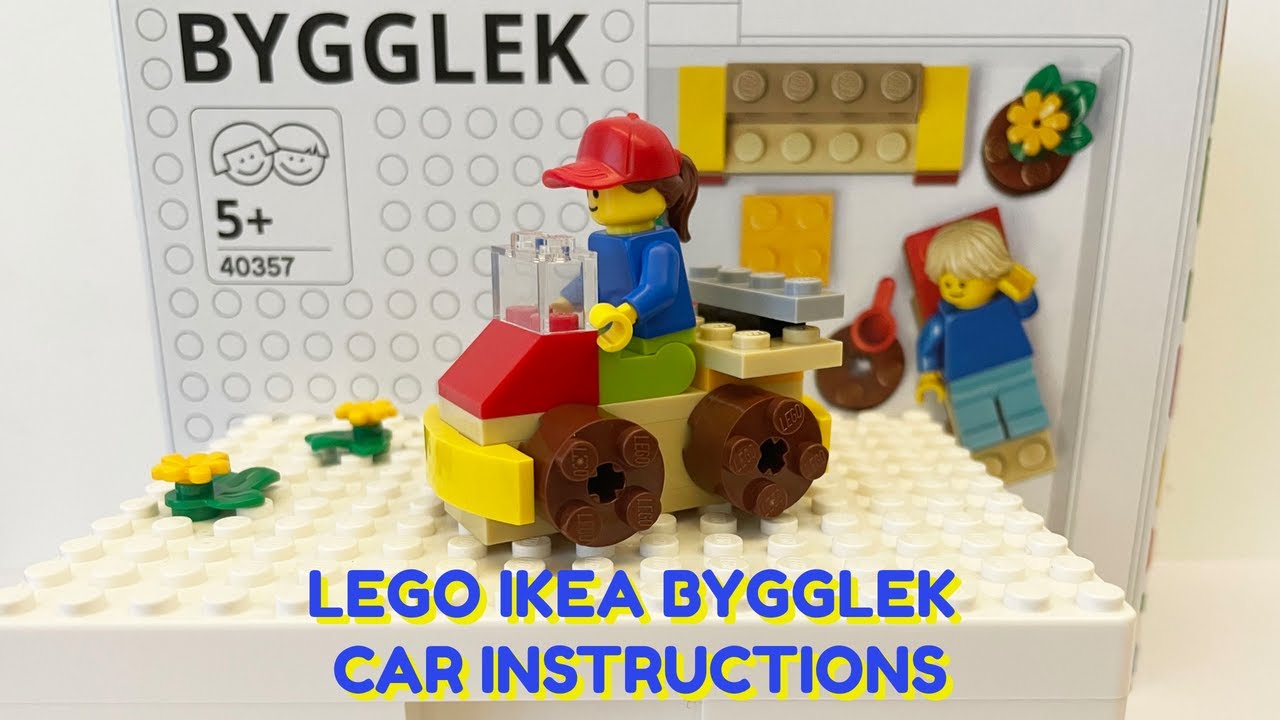 LEGO IKEA Bygglek Car Building Instructions / Tutorial