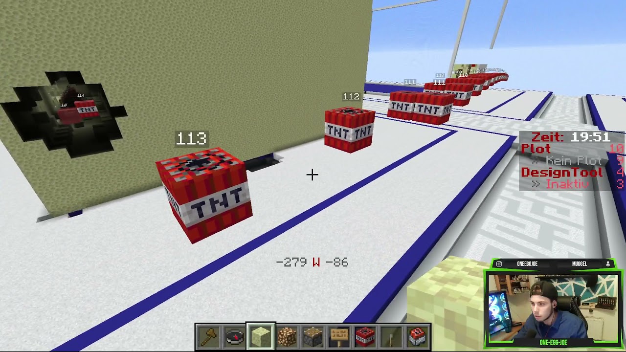 Minecraft WarGear TnT Kannone Sidestap V 1 1Mio Shiba Coins Preisgeld bei der Wgl