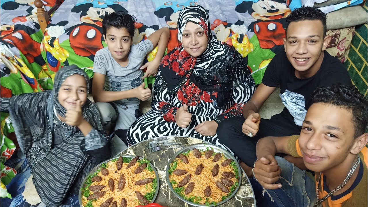 احلى فطار مع اولادي مكرونه وكفته... ام محمد