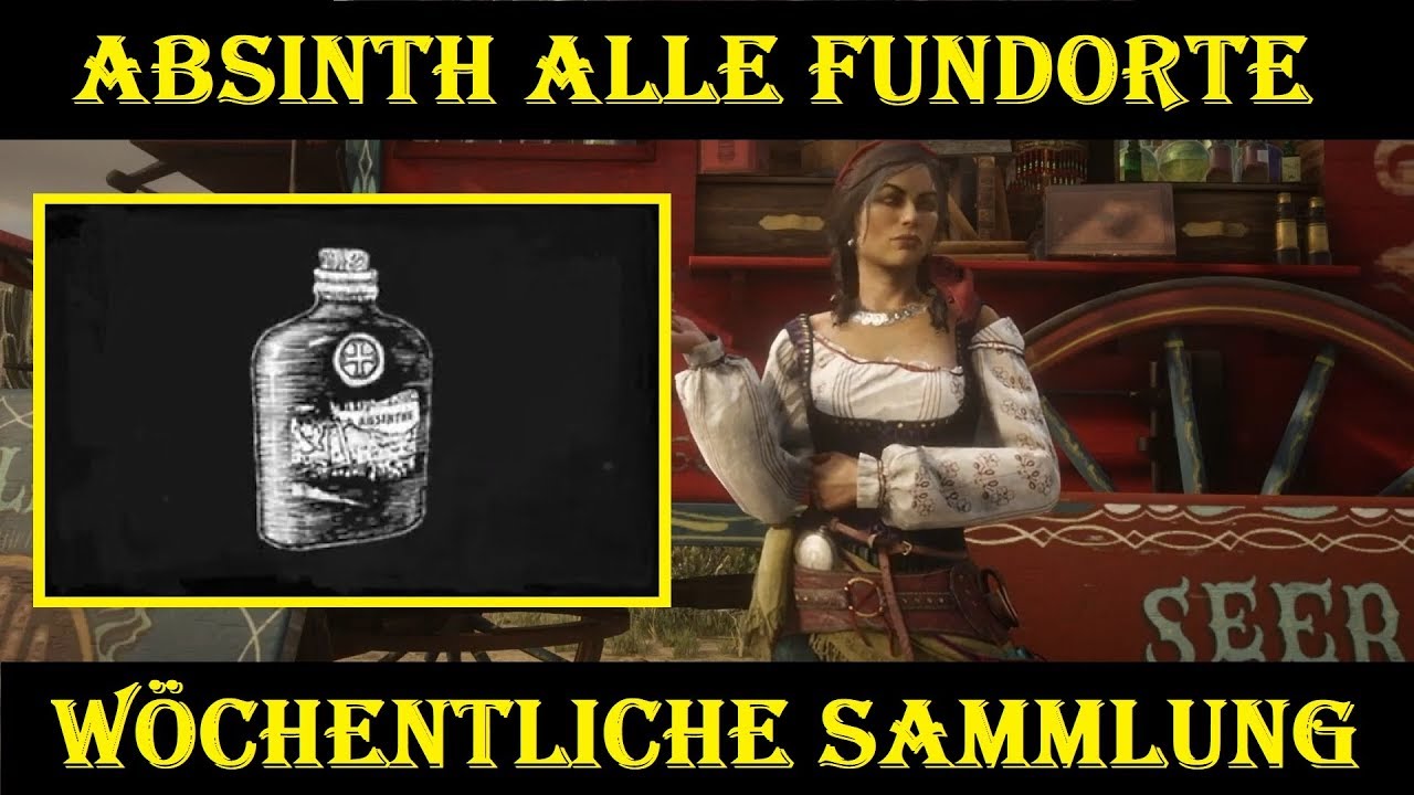 RDO ABSINTH Alle Fundorte Wahrsager Sammlung Madam Nazar RDR2 Online