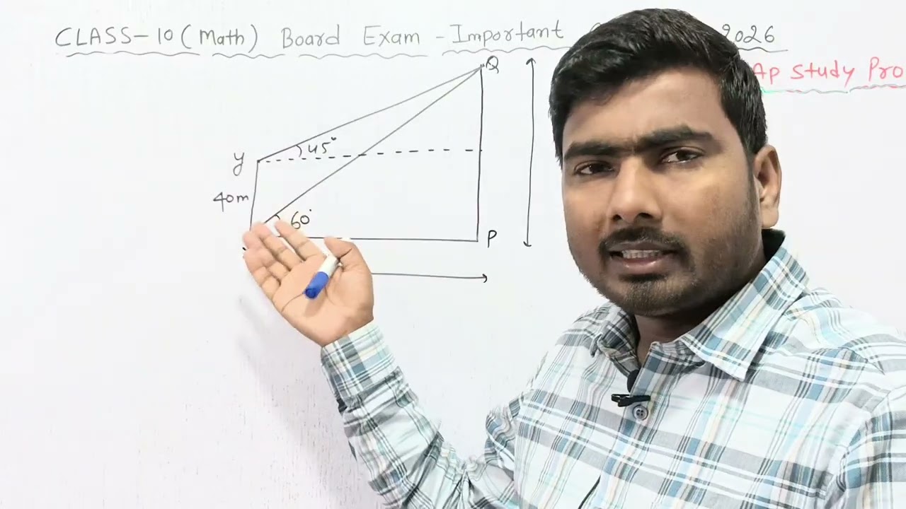 ऊँचाई और दूरी (Height & Distance) | Class 10 गणित | आसान तरीके से समझें