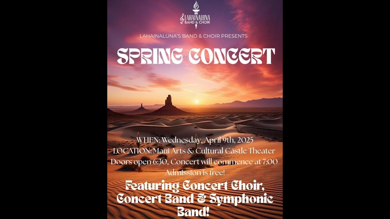 Lahainaluna High School Symphonic Band at 2025 Spring Concert