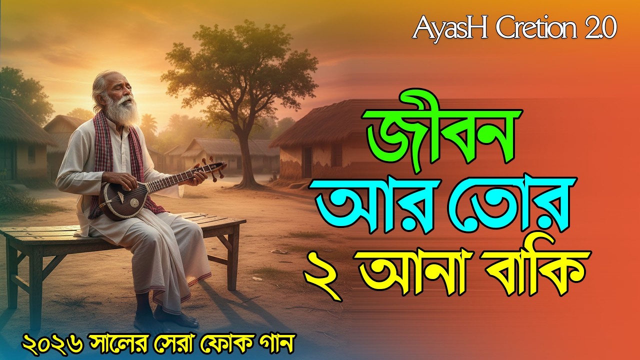 আট আনার জীবন । O Jibon Tor Ar Dui Ana Baki | সেরা কষ্টের গান।Sad Song | Tiktok Viral Song 2026