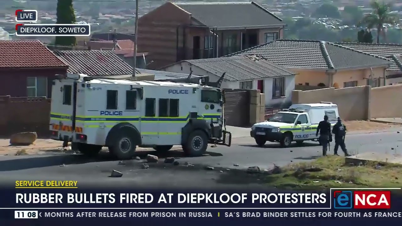 Diepkloof hostel residents protest take to the streets