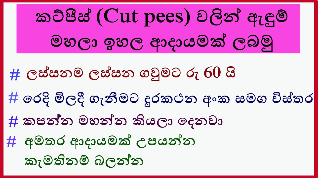 දියණියට ලස්සන ගවුමක්  /Frock cutting and stitching/ අඩු වියදමකින් ඉහල ලාභයක්   ලැබෙන ඇගලුම් නිෂ්පාදන