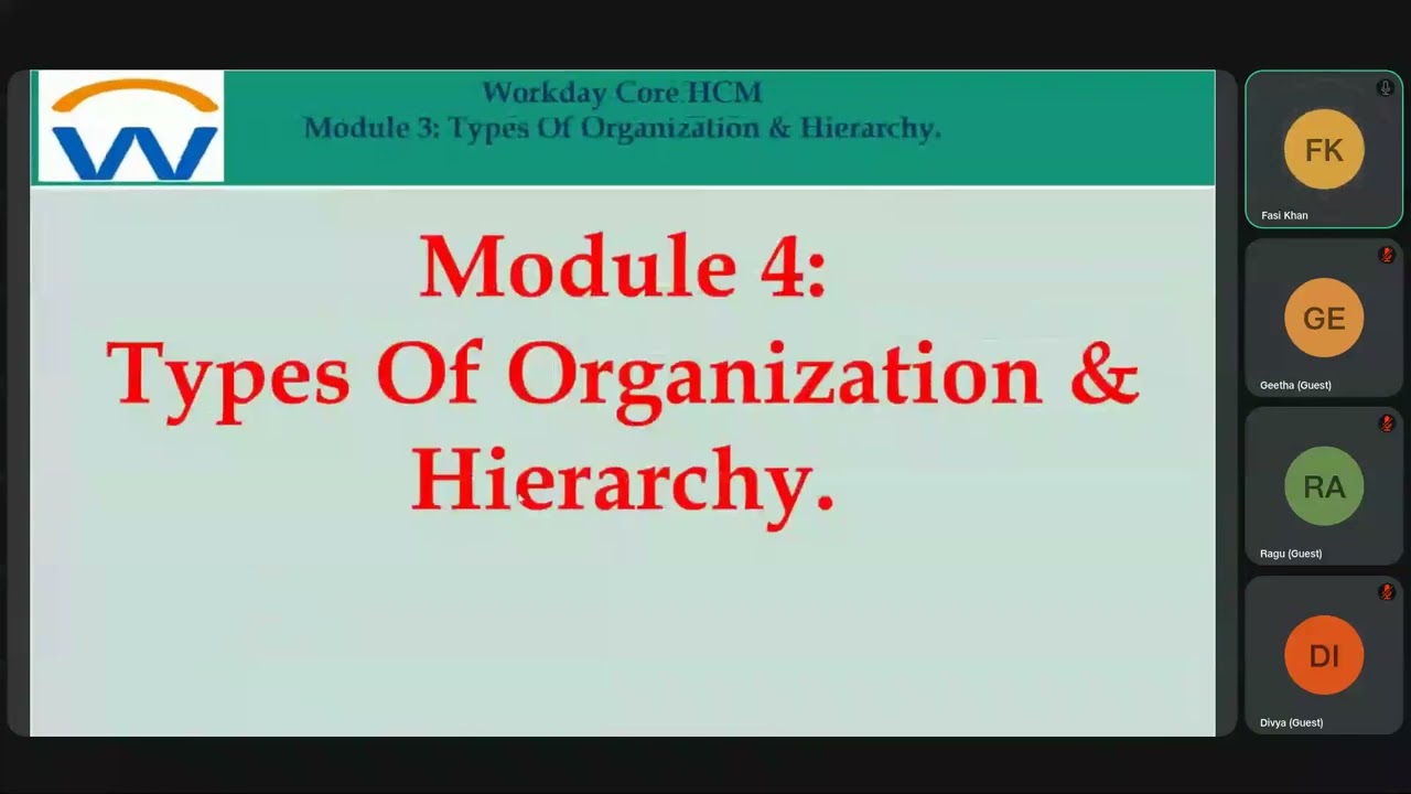 Workday HCM Techno Functional Training Demo (Fasi Khan Trainer)