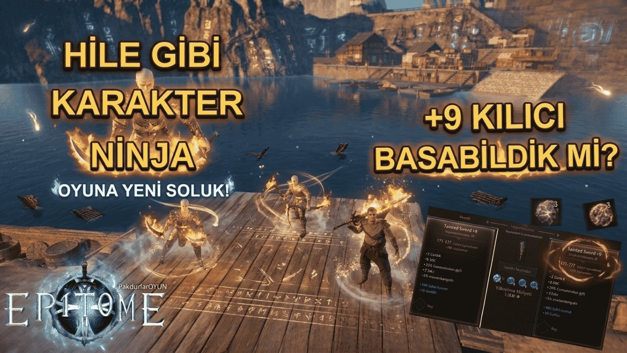 EPITOME BİTMİŞTİ... NİNJA İLE TEKRAR BAŞLADI ! +9 DENEMESİ #epitome #mmorpg #epitomegaming #gaming