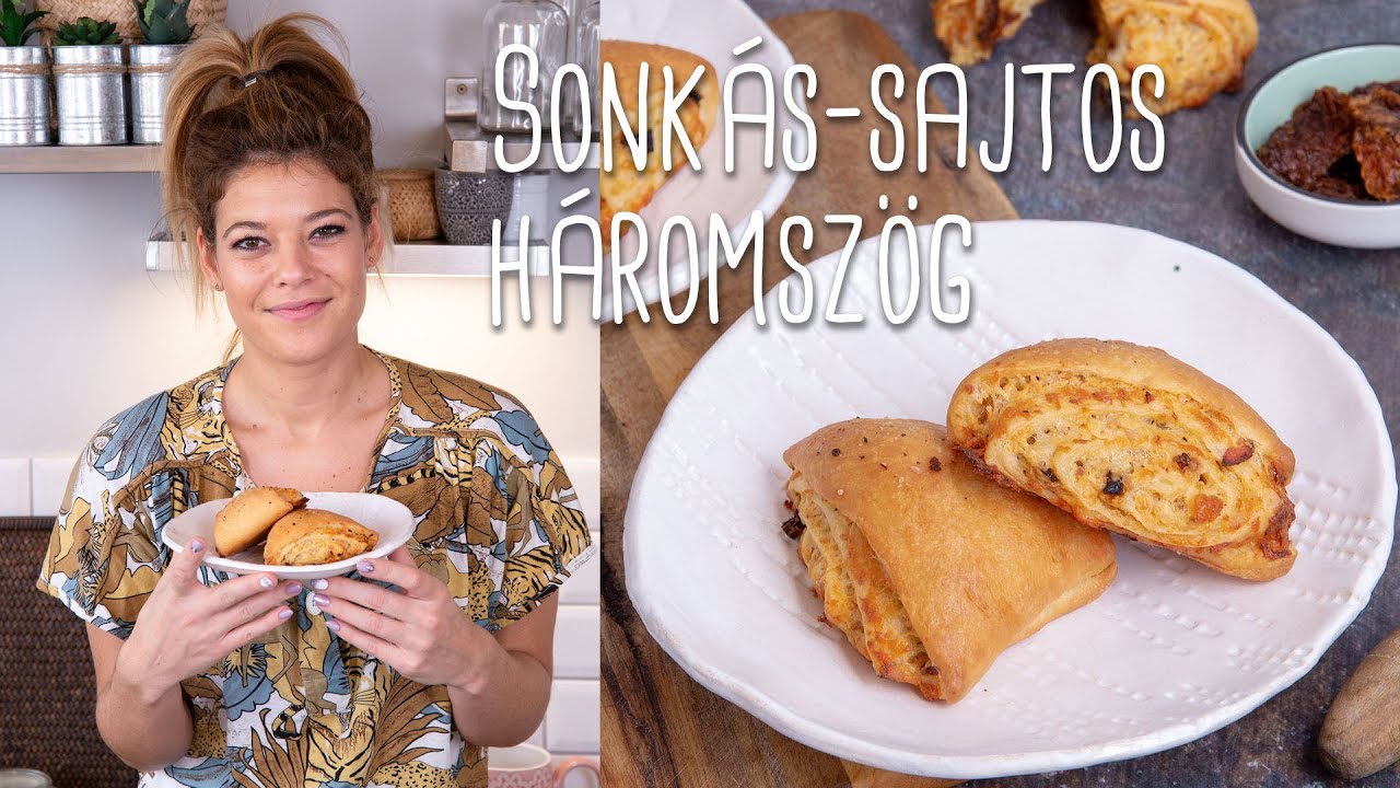 Sajtos-sonkás háromszög aszalt paradicsommal | Mindmegette.hu