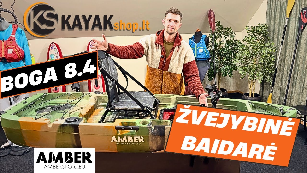 Žvejybinė baidarė AMBER BOGA 8.4