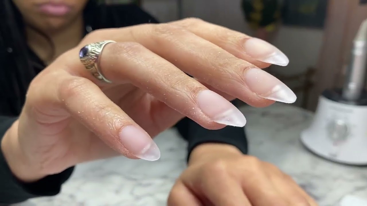 Short Almond Nails | Acrylic Nails Tutorial | How To Shape Nails | Nails For Beginners |Natali