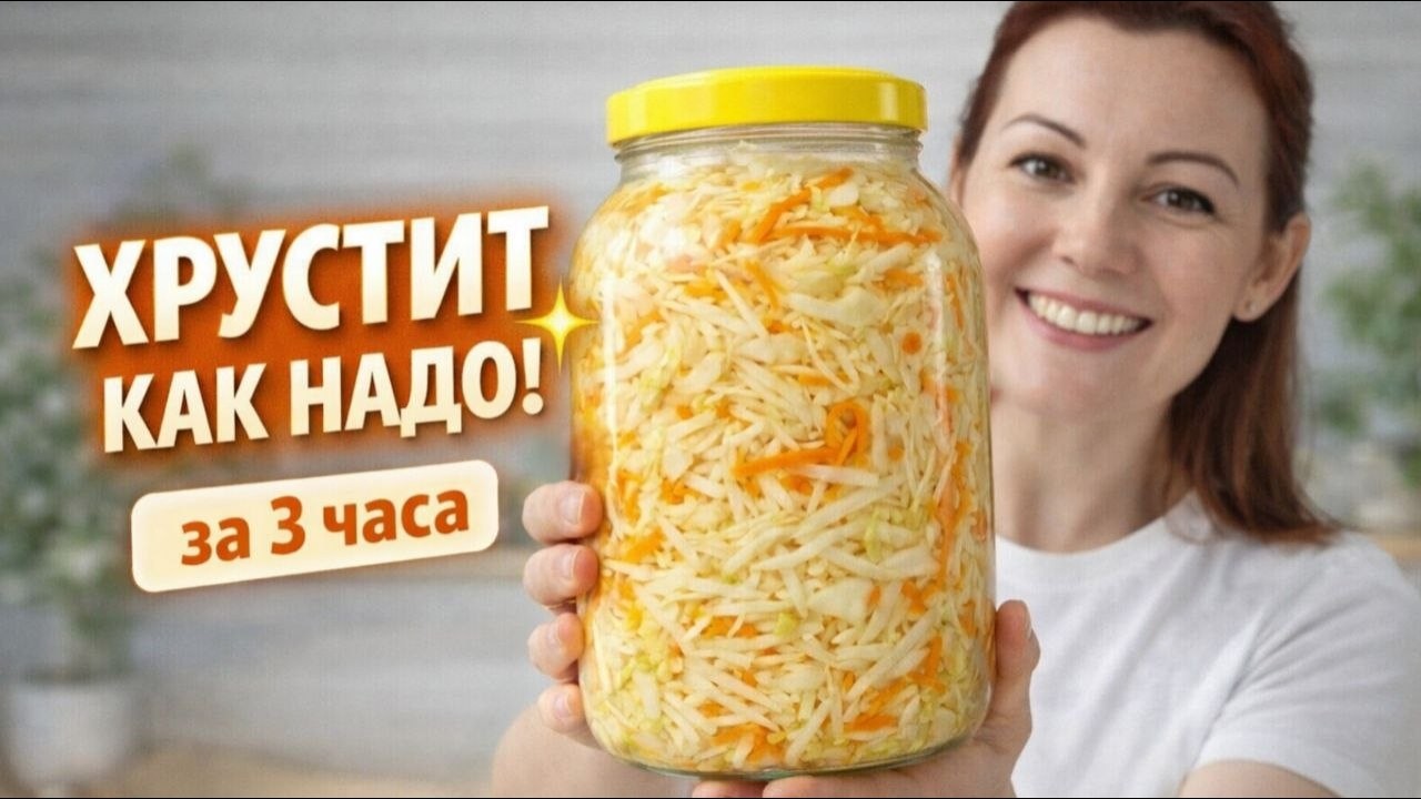 Капуста в банке | Та самая - хрустящая, по рецепту моей мамы
