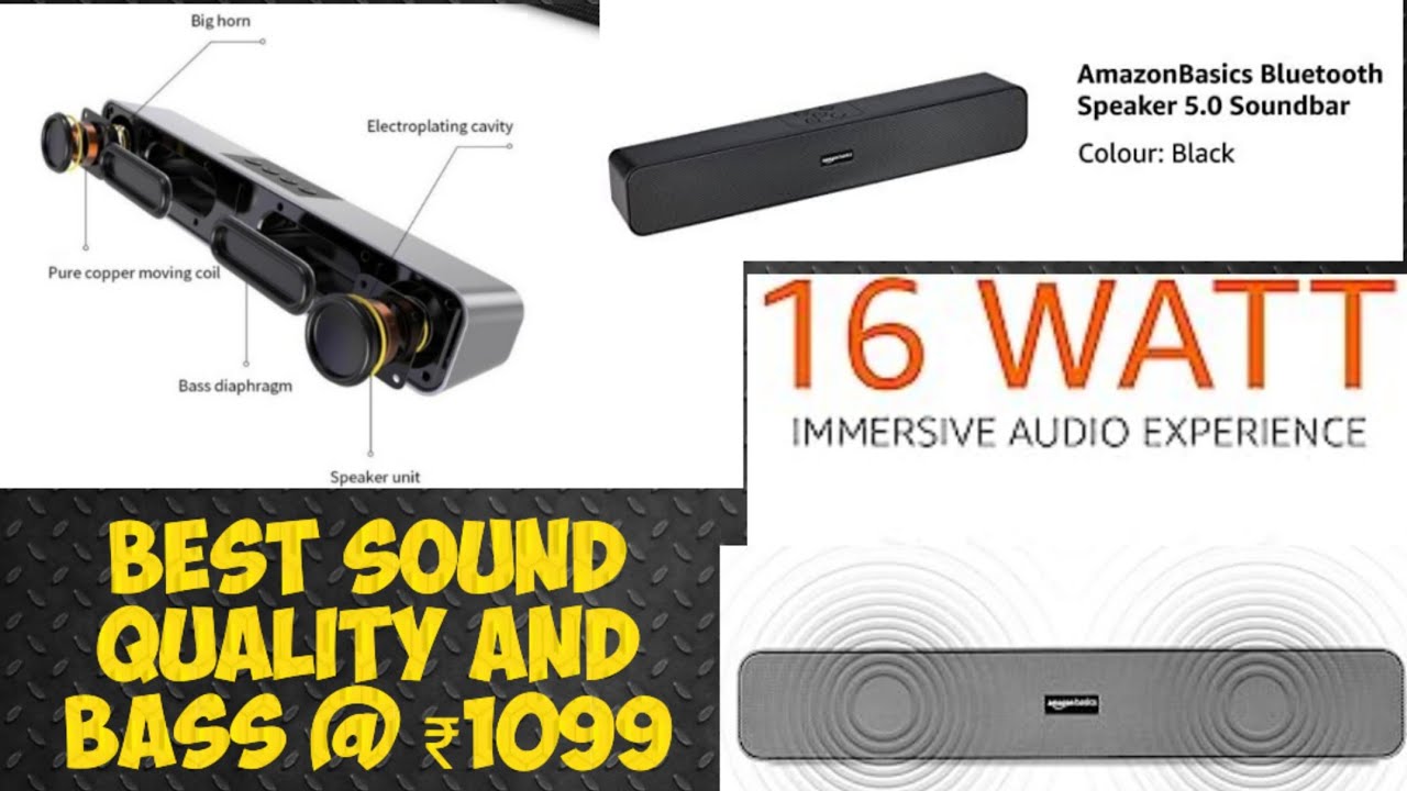 Amazon Basics Soundbar @₹1199, #Unboxing, #Review, 16watt, 5.1 Bluetooth connectivity, Extra bass
